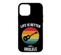 Life is Better with Ukulélé Hawaiian Ukelele Guitar Uke Coque pour iPhone 12 Mini