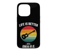 Life is Better with Ukulélé Hawaiian Ukelele Guitar Uke Coque pour iPhone 13 Pro
