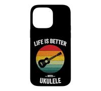 Life is Better with Ukulélé Hawaiian Ukelele Guitar Uke Coque pour iPhone 14 Pro Max