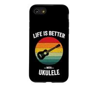 Life is Better with Ukulélé Hawaiian Ukelele Guitar Uke Coque pour iPhone SE (2020) / 7/8