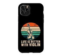 Life is Better with Violin Retro Orchestra Musicien Coque pour iPhone 11 Pro
