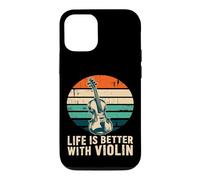 Life is Better with Violin Retro Orchestra Musicien Coque pour iPhone 12/12 Pro