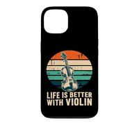 Life is Better with Violin Retro Orchestra Musicien Coque pour iPhone 13