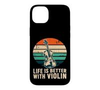 Life is Better with Violin Retro Orchestra Musicien Coque pour iPhone 14 Plus