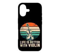 Life is Better with Violin Retro Orchestra Musicien Coque pour iPhone 17