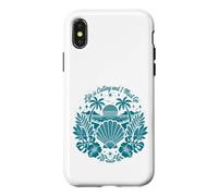 Life is Calling & I Must Go Coquillage de Plage côtière Coque pour iPhone X/XS