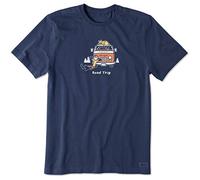 Life Is Good Men's Half Full Vintage Crusher Tee