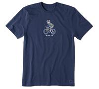 Life Is Good T-Shirt Crusher pour Hommes, T-Shirts Graphiques en Coton à Manches Courtes, t-Shirt Bike Jake Crusher, T-Shirts Graphiques en Coton à Manches Courtes, Bike Jake