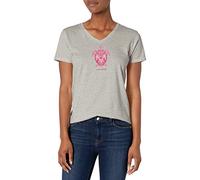 Life Is Good T-Shirt pour Femme Crusher Vee Turtle Mosaic Crusher Vee, Gris chiné, L