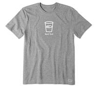 Life Is Good T-Shirt Vintage Crusher à moitié Complet pour Homme