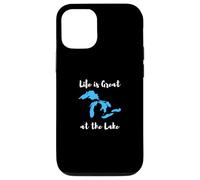 Life is Great at The Lake Great Lakes Funny Design Coque pour iPhone 12/12 Pro