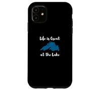 Life is Great at The Lake Superior Graphic Coque pour iPhone 11