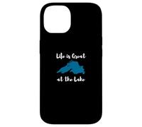 Life is Great at The Lake Superior Graphic Coque pour iPhone 14