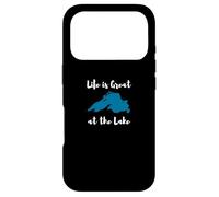 Life is Great at The Lake Superior Graphic Coque pour iPhone 17 Pro