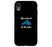 Life is Great at The Lake Superior Graphic Coque pour iPhone XR