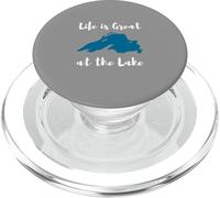 Life is Great at The Lake Superior Graphic PopSockets PopGrip pour MagSafe
