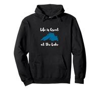 Life is Great at The Lake Superior Graphic Sweat à Capuche