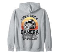Life is Like A Camera Photographe Drôle Sweat à Capuche