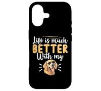 Life is Much Better with My Golden Retriever Coque pour iPhone 17