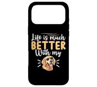 Life is Much Better with My Golden Retriever Coque pour iPhone 17 Pro Max