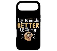 Life is Much Better with My Golden Retriever Coque pour iPhone Air