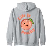 Life is Peachy Adorable Jeu de Mots Kawaii Peach Sweat à Capuche