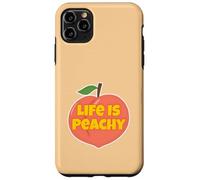 Life is Peachy Style rétro Amusant Fruit Peach Coque pour iPhone 11 Pro Max