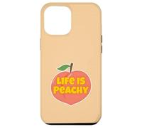 Life is Peachy Style rétro Amusant Fruit Peach Coque pour iPhone 12 Pro Max