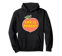 Life is Peachy Style rétro Amusant Fruit Peach Sweat à Capuche