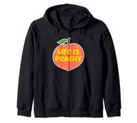 Life is Peachy Style rétro Amusant Fruit Peach Sweat à Capuche