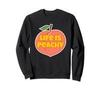 Life is Peachy Style rétro Amusant Fruit Peach Sweatshirt