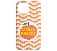 Life is Peachy Style rétro Vieilli Fruit Peach Coque pour iPhone 16 Pro Max