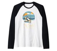 Life Is Really Good The Beach is My Happy Place Beach Manche Raglan