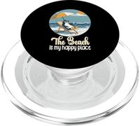 Life Is Really Good The Beach is My Happy Place Beach PopSockets PopGrip pour MagSafe