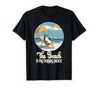 Life Is Really Good The Beach is My Happy Place Beach T-Shirt