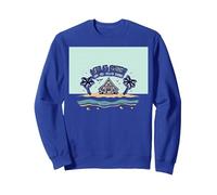 Life is Short Achetez Le Beach House Coastal Dream Sweatshirt, Unisexe pour Adultes, Bleu Royal, XL