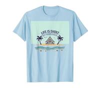 Life is Short Achetez Le Beach House Coastal Dream T-Shirt, Homme, Bleu Céleste, S