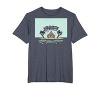 Life is Short Achetez Le Beach House Coastal Dream T-Shirt, Homme Grandes Tailles, Bleu Chiné, 2X Tall