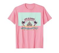 Life is Short Achetez Le Beach House Coastal Dream T-Shirt, Homme, Rose, XXL
