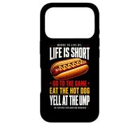 Life is Short - Allez au Jeu et Mangez Un Hot-Dog hurlez à Ump Coque pour iPhone 17 Pro
