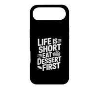 Life is Short Eat Dessert First Funny Foodie Citation Coque pour iPhone Air