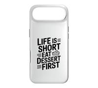 Life is Short Eat Dessert First Funny Foodie Citation Coque pour iPhone Air