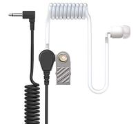 Life is simple Écouteur intra-auriculaire unilatéral avec tube acoustique transparent, prise jack de 2,5 mm et clip de fixation Oreillette pour appareils radio