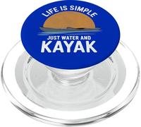 Life is Simple Just Water and Kayak Canoë Canoë Kayak PopSockets PopGrip pour MagSafe