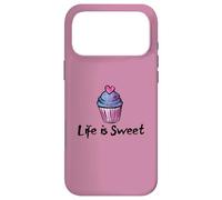 Life is Sweet Cupcake Illustration de Boulangerie Coque pour iPhone 17 Pro Max
