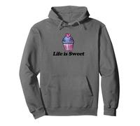 Life is Sweet Cupcake Illustration de Boulangerie Sweat à Capuche
