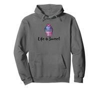 Life is Sweet Cupcake Illustration de Boulangerie Sweat à Capuche
