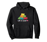 Life is Sweet Ours en gélatine Amusant pour Filles Sweat à Capuche
