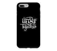 Life is Together Love Citation Happy Friends Coque pour iPhone 7 Plus/8 Plus