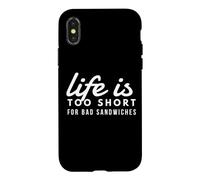 Life is Too Short for Bad Sandwiches Deli Diner & Bodega Coque pour iPhone X/XS